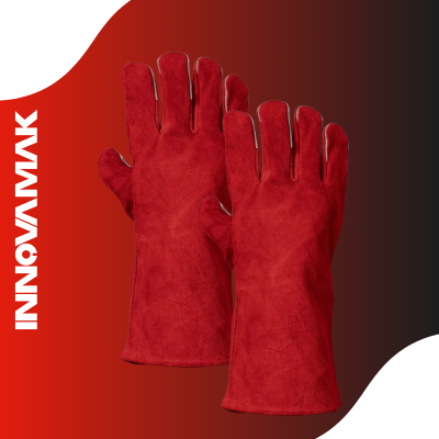 GUANTES PARA SOLDADOR ROJOS