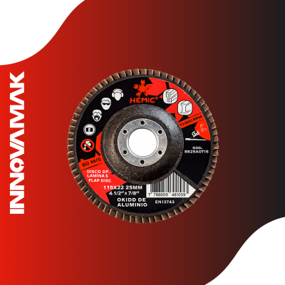 DISCO DE LAMINAS 115 GR 60 OXIDO DE ALUMINIO HEMIC